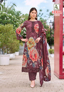 Alok Suits Fariha Edition Vol 7 Muslin Digital Print Fancy Work Suit