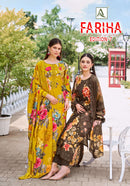 Alok Suits Fariha Edition Vol 7 Muslin Digital Print Fancy Work Suit