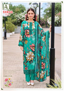 Alok Suits Fariha Edition Vol 7 Muslin Digital Print Fancy Work Suit