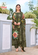 Alok Suits Fariha Edition Vol 7 Muslin Digital Print Fancy Work Suit