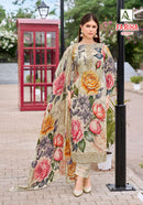 Alok Suits Fariha Edition Vol 7 Muslin Digital Print Fancy Work Suit
