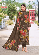 Alok Suits Fariha Edition Vol 7 Muslin Digital Print Fancy Work Suit