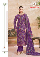 Alok Suits Gajji Bloom Gajji Print Suit With Fancy Worked Pakistani Suits
