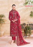 Alok Suits Gajji Bloom Gajji Print Suit With Fancy Worked Pakistani Suits