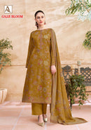 Alok Suits Gajji Bloom Gajji Print Suit With Fancy Worked Pakistani Suits
