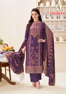 Alok Suits Gazleen Pashmina Digital Print Suit With Fancy Handwork