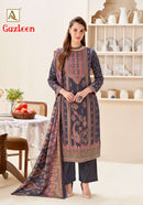 Alok Suits Gazleen Pashmina Digital Print Suit With Fancy Handwork