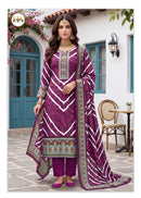 Alok Suits Gulriza Pashmina Digital Printed Suit With Swarovski Work