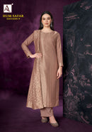 Alok Suits Hum Safar Edition 9 Viscose Muslin Jacquard Designer Suit