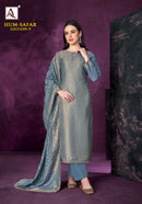 Alok Suits Hum Safar Edition 9 Viscose Muslin Jacquard Designer Suit