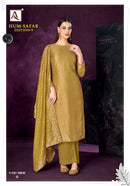 Alok Suits Hum Safar Edition 9 Viscose Muslin Jacquard Designer Suit