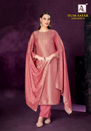Alok Suits Hum Safar Edition 9 Viscose Muslin Jacquard Designer Suit
