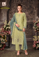 Alok Suits Jade Le Premier Cotton Print with Fancy Embroidery Work Suit