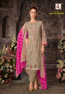 Alok Suits Jade Le Premier Cotton Print with Fancy Embroidery Work Suit