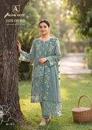 Alok Suits Jade Ombre Edition 7 Lawn Cotton Fancy Embroidery Work Suit