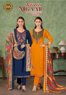 Alok Suits Jaimala Nigaar Vol 51 Rayon Embroidered Work Salwar Suit