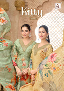 Alok Suits Kitty Vol 2 Viscose Digital Print Fancy Embroidery Work Suit