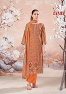 Alok Suits Liyana Cambric Cotton Print Suit With Fancy Worked Pakistani Suits