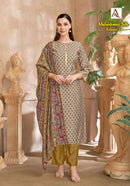 Alok Suits Maheswari Silk Edition 1 Viscose Print With Fancy Work Designer Suit