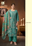 Alok Suits Meher Mahal Premium Jam Cotton Embroidered Suit