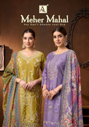 Alok Suits Meher Mahal Premium Jam Cotton Embroidered Suit