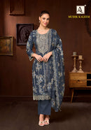 Alok Suits Mushk Kaleem Cotton Print With Fancy Embroidery Work Suit Designer Collection