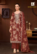 Alok Suits Mushk Kaleem Cotton Print With Fancy Embroidery Work Suit Designer Collection