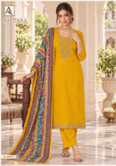 Alok Suits Nirzara Jam Cotton Embroidered Salwar Suit