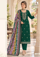 Alok Suits Nirzara Jam Cotton Embroidered Salwar Suit