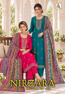 Alok Suits Nirzara Jam Cotton Embroidered Salwar Suit