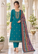 Alok Suits Nirzara Jam Cotton Embroidered Salwar Suit