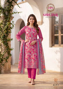 Alok Suits Orlina Jam Cotton Print With Fancy Work Suit