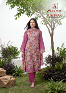 Alok Suits Pushpvani Modal Print Fabric With Fancy Work Suit
