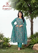 Alok Suits Pushpvani Modal Print Fabric With Fancy Work Suit