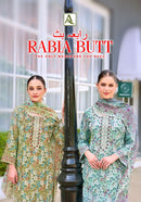 Alok Suits Rabia Butt Premium Cotton Print Embroidery Salwar Suit Wholesale Surat