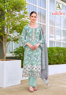 Alok Suits Rabia Butt Premium Cotton Print Embroidery Salwar Suit Wholesale Surat