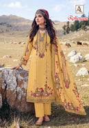 Alok Suits Rohenaaz Viscose Designer Printed Suit With Fancy Embroidery Worked