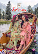 Alok Suits Rohenaaz Viscose Designer Printed Suit With Fancy Embroidery Worked