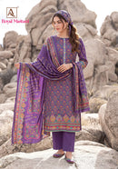 Alok Royal Mastani Viscose Print Embroidered Salwar Suit