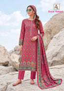 Alok Royal Mastani Viscose Print Embroidered Salwar Suit