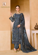 Alok Suits Royale Grace Cotton Print With Fancy Work Designer Suit