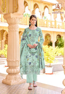 Alok Suits Sabeeka Imam Cotton Printed Suit With Fancy Embroidery Work