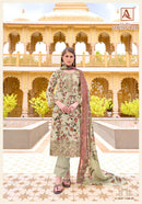 Alok Suits Sabeeka Imam Cotton Printed Suit With Fancy Embroidery Work
