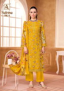 Alok Suits Sakina Vol 8 Viscose Rayon Foil Print Fancy Work Designer Suit