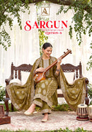 Alok Suits Sargun Vol 8 Viscose Jacquard Designer Work Suit