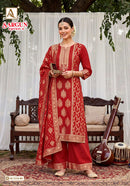 Alok Suits Sargun Vol 8 Viscose Jacquard Designer Work Suit