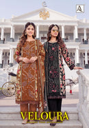Alok Suits Veloura Viscose Digital Print Fancy Work Designer Suit