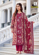 Alok Suits Veloura Viscose Digital Print Fancy Work Designer Suit