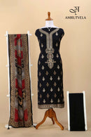 Amrutvela AT 176 Hit Design Viscose Digital Print Embroidery Work Designer Suit
