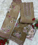Amrutvela AT 209 Viscose Digital Print Handwork Designer Suit